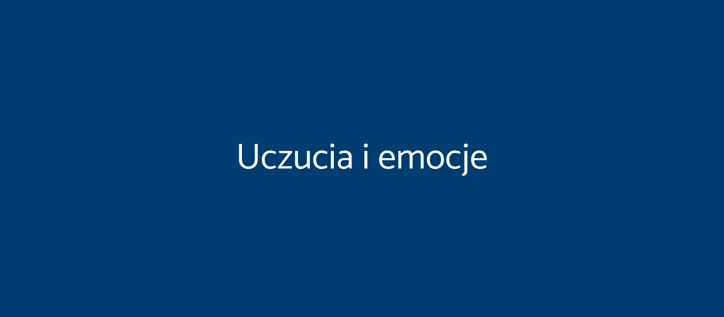 Uczucia i emocje