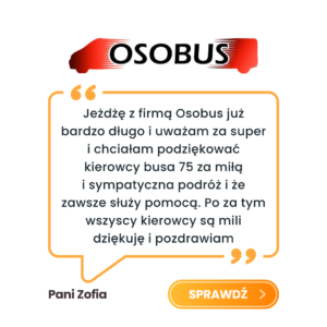 Pozytywne komentarze o firmie OSOBUS 1