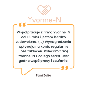 Yvonne N pozytywne opinie o firmie 3