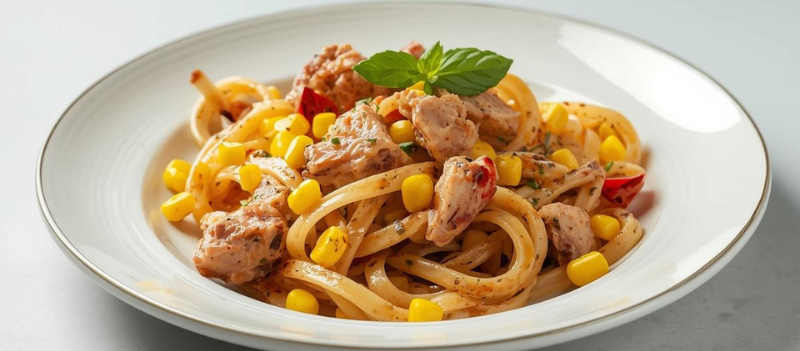 tani i szybki makaron z tuńczykiem