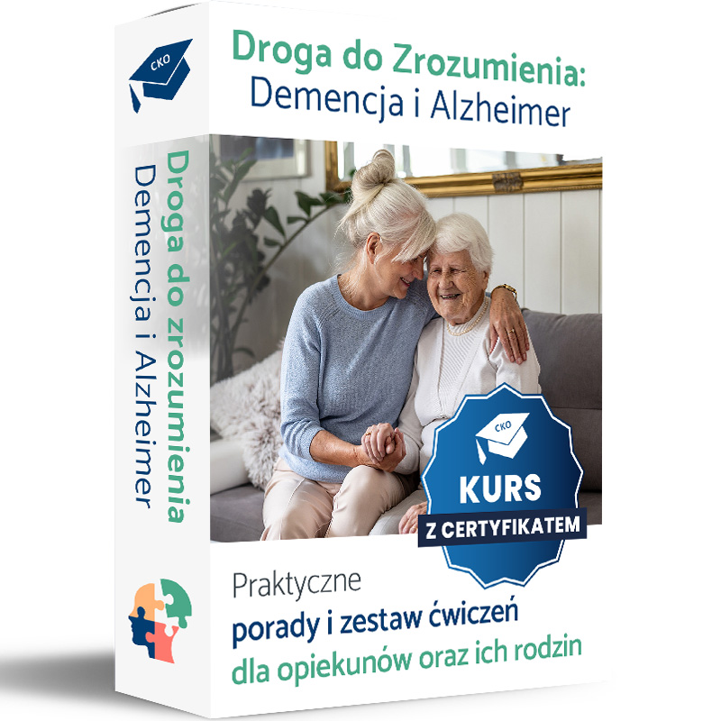 Kurs online Demencja i Alzheimer dla opiekunek seniora z certyfikatem PL/DE
