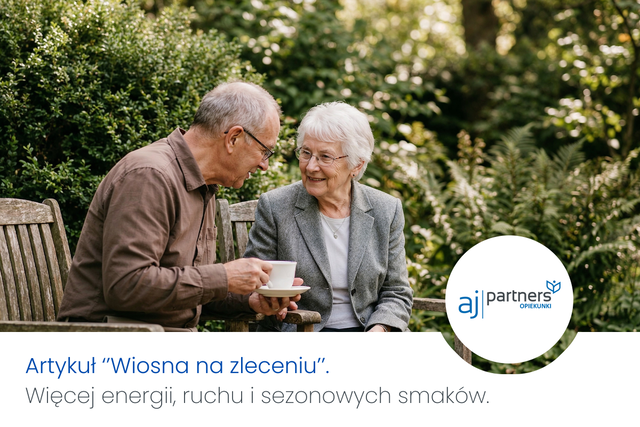 opieka nad seniorem wiosną