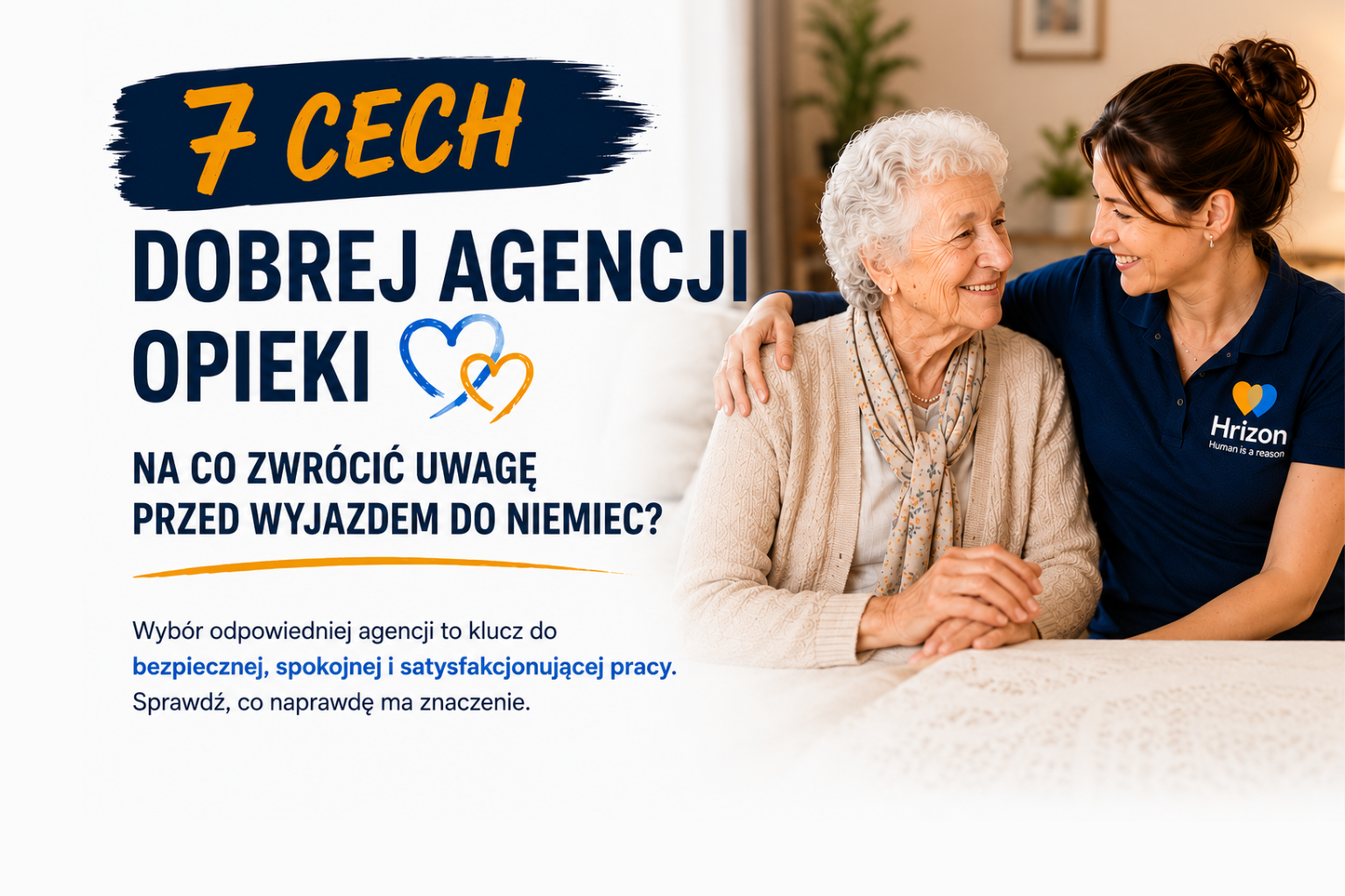 Dobra agencja opiekunek – 7 cech, na które warto zwrócić uwagę przed wyjazdem do Niemiec