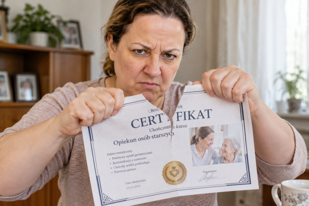 Certyfikat opiekunki osób starszych – czy zwiększa szanse na akceptację przez rodzinę